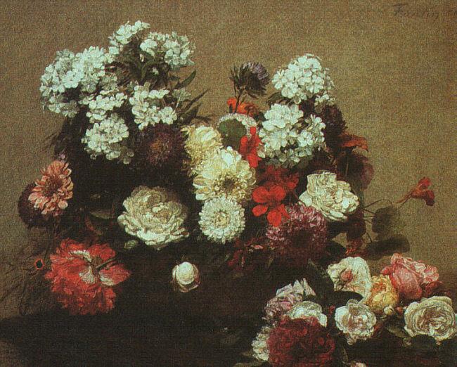 Henri Fantin-Latour Still Life with Flowers  2 Sweden oil painting art